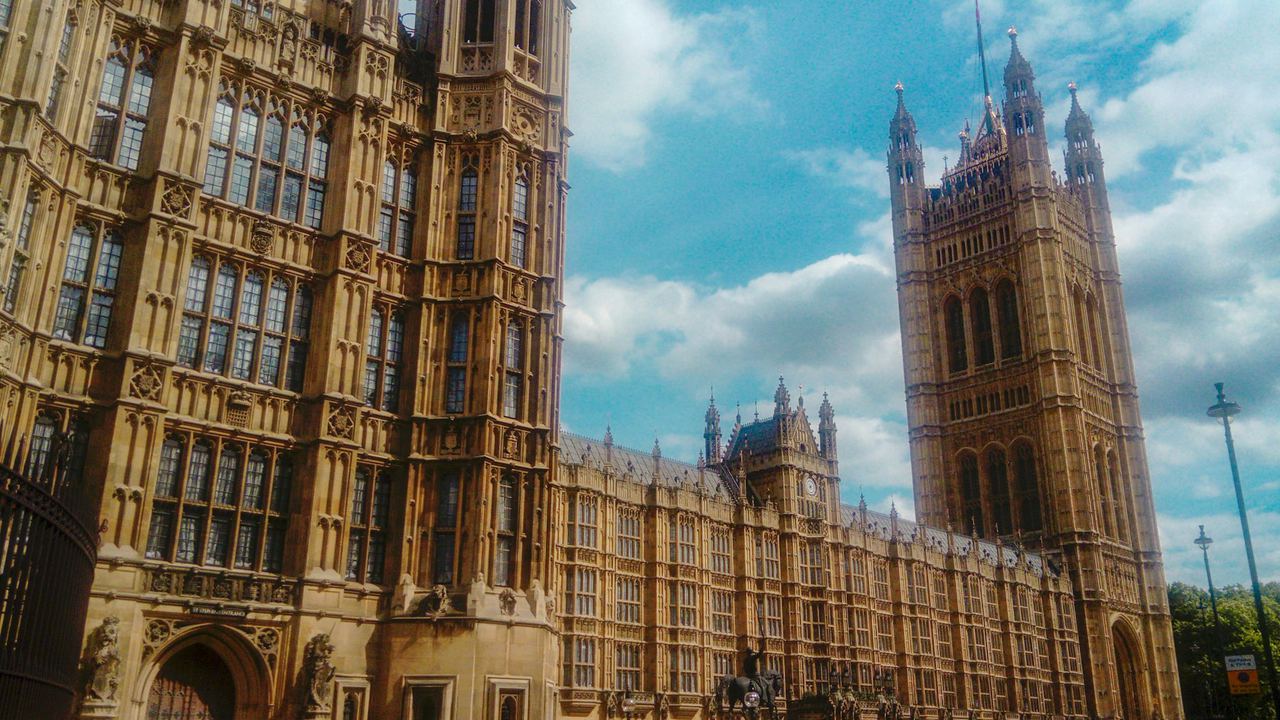 The Houses of Parliament in Westminster, London