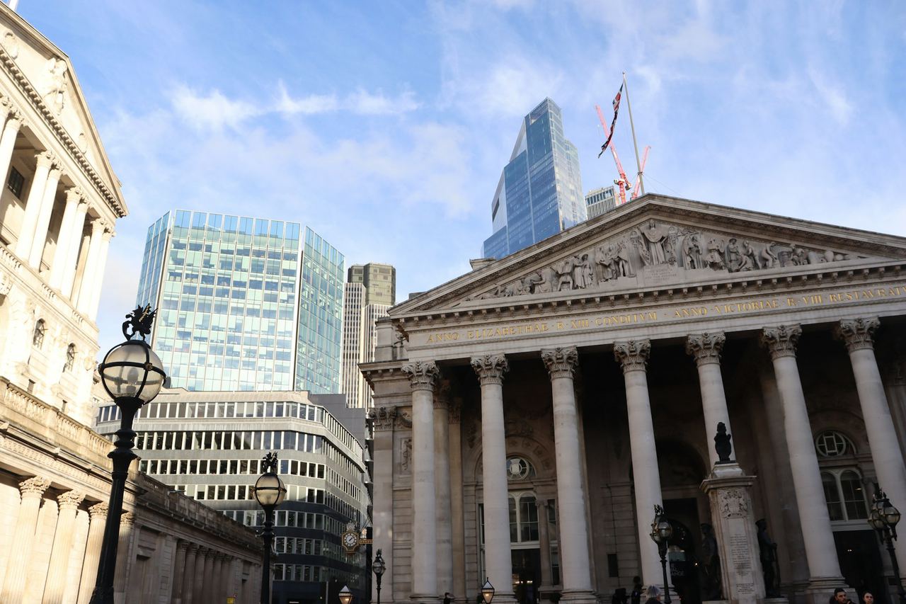 The Royal Exchange in the City of London